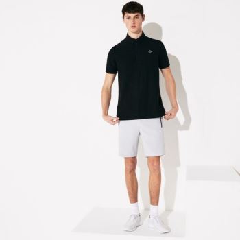 Lacoste SPORT Textured Breathable Golf Polo Shirt Pánské - Šortky Černé | CZ-61cTNY